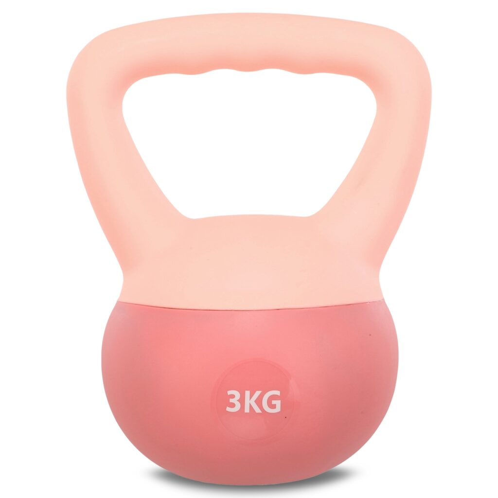 Ganterele Kettlebell Soft Power. Гири женские для фитнеса, дома, для тонких рук