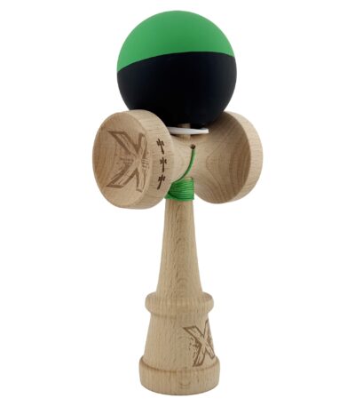 Kendama X Originala, Profesionala, Flippy, Cupe Mari KING SIZE V3, Rubber Grip, Gaura in Baza, Rulment Metalic, din lemn 18 cm, Ata 62/65 cm