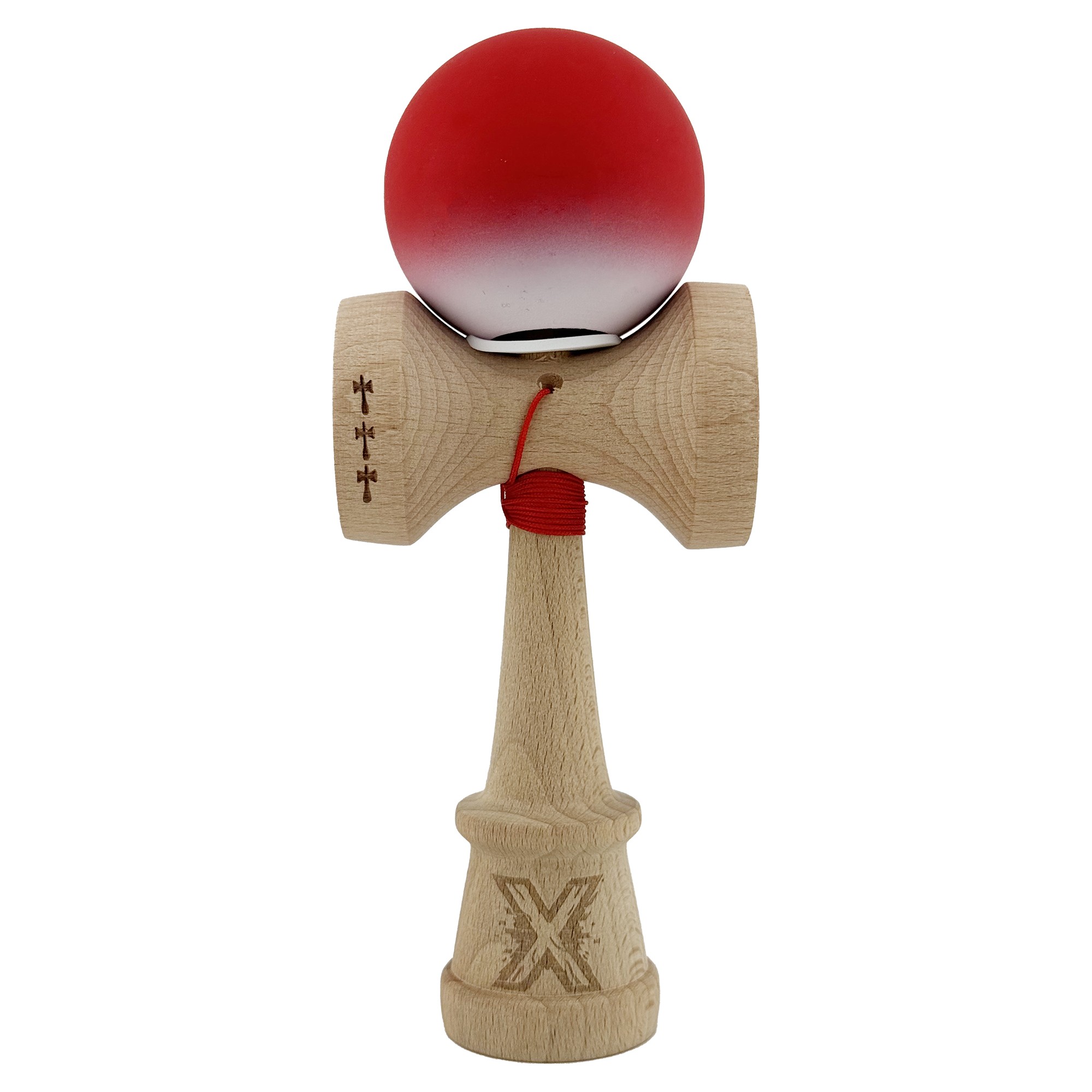 kendama-x-originala-profesionala-flippy-cupe-mari-king-size-v3-rubber-grip-gaura-in-baza-rulment-met-694126c2dd973 Kendama X Originala, Profesionala, Flippy, Cupe Mari KING SIZE V3, Rubber Grip, Gaura in Baza, Rulment Metalic, din lemn 18 cm, Ata 62/65 cm, Gradient Rosu/Alb
