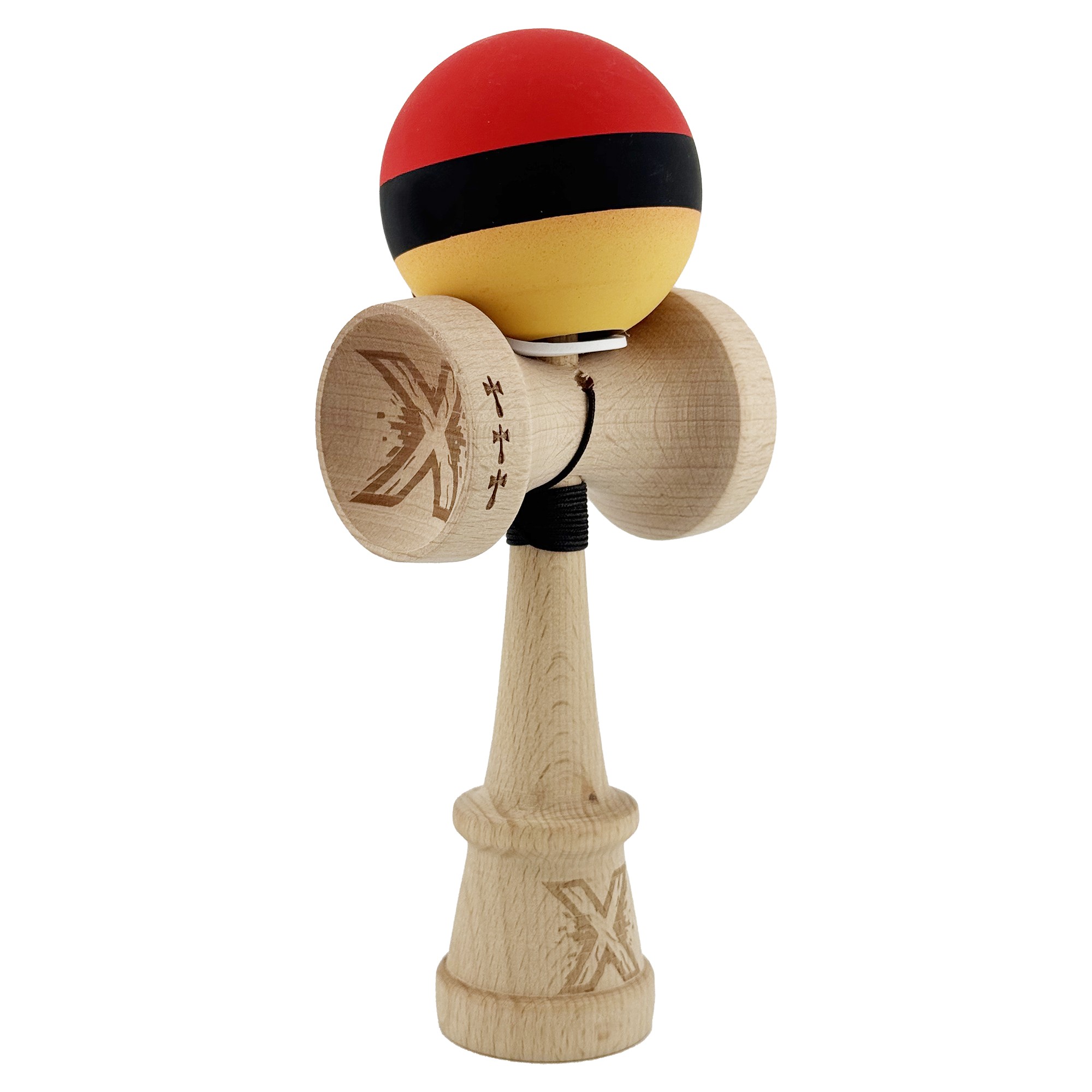 kendama-x-originala-profesionala-flippy-cupe-mari-king-size-v3-rubber-grip-gaura-in-baza-rulment-met-main-6946995d38e2b Kendama X Originala, Profesionala, Flippy, Cupe Mari KING SIZE V3, Rubber Grip, Gaura in Baza, Rulment Metalic, din lemn 18 cm, Ata 62/65 cm, Gradient Negru